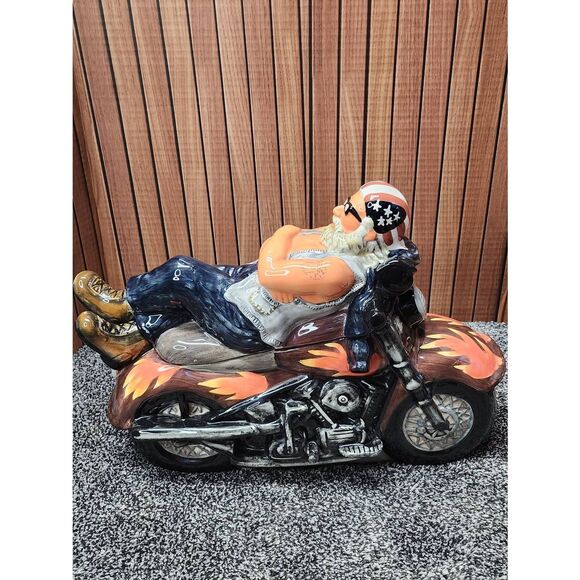 Biker Motorcycle Cookie Jar - Picture 4 of 11